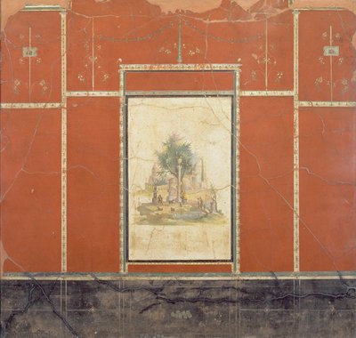 Rustic Landscape, from the Red Room in the Villa of Agrippa Postumus at Boscotrecase by Unbekannt Unbekannt